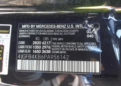 2023 Mercedes-Benz Gle 4Matic from USA, damaged, VIN 4JGFB4KB6PA956142